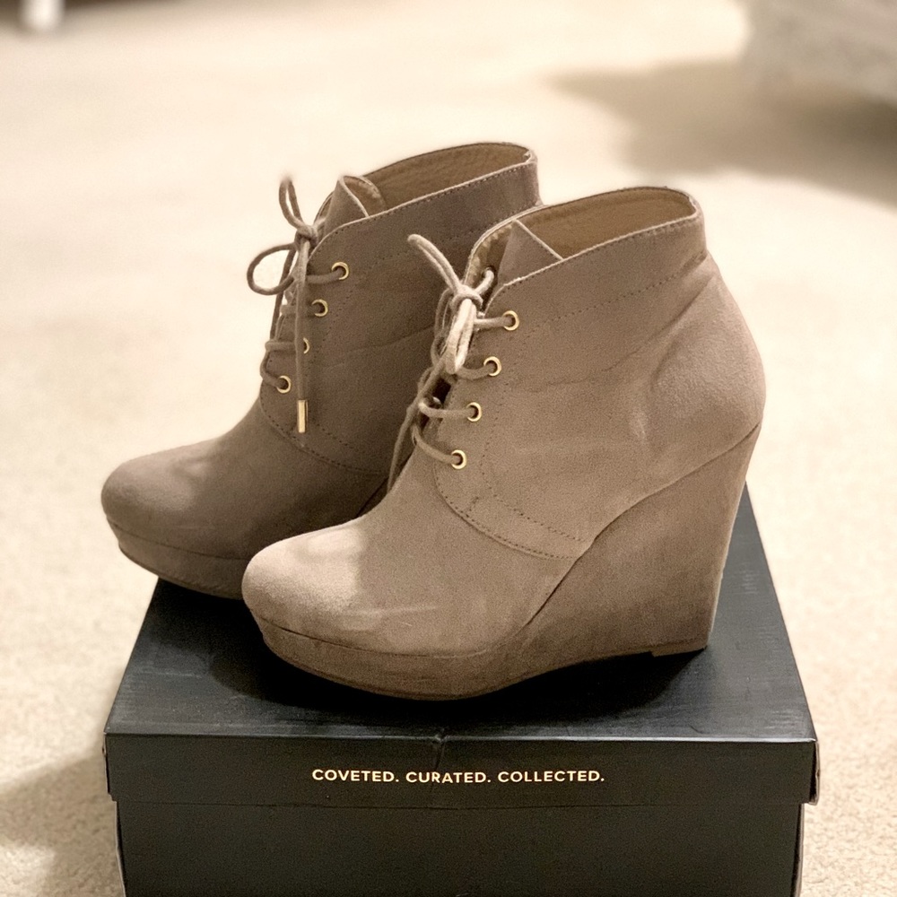 Forever 21 beige booties
